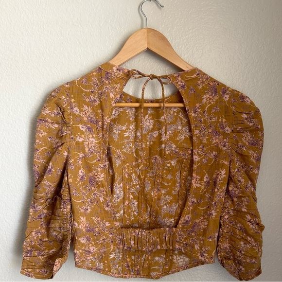 Free People Monica Corset Style Top W/ Open Back & Tie at Neck, NWOT Size XS - Picture 6 of 10